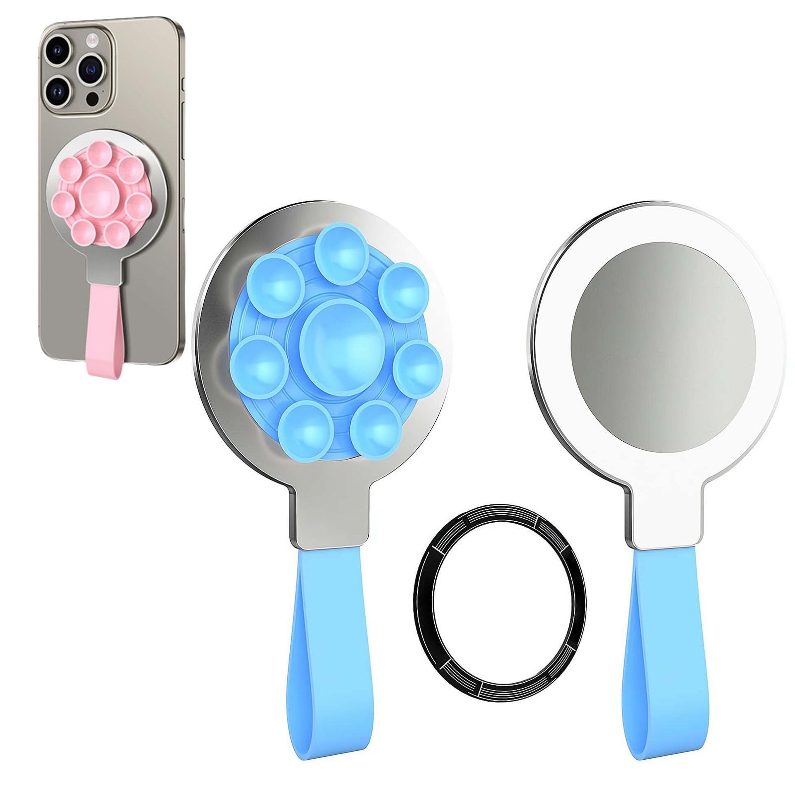 Silber / Blau