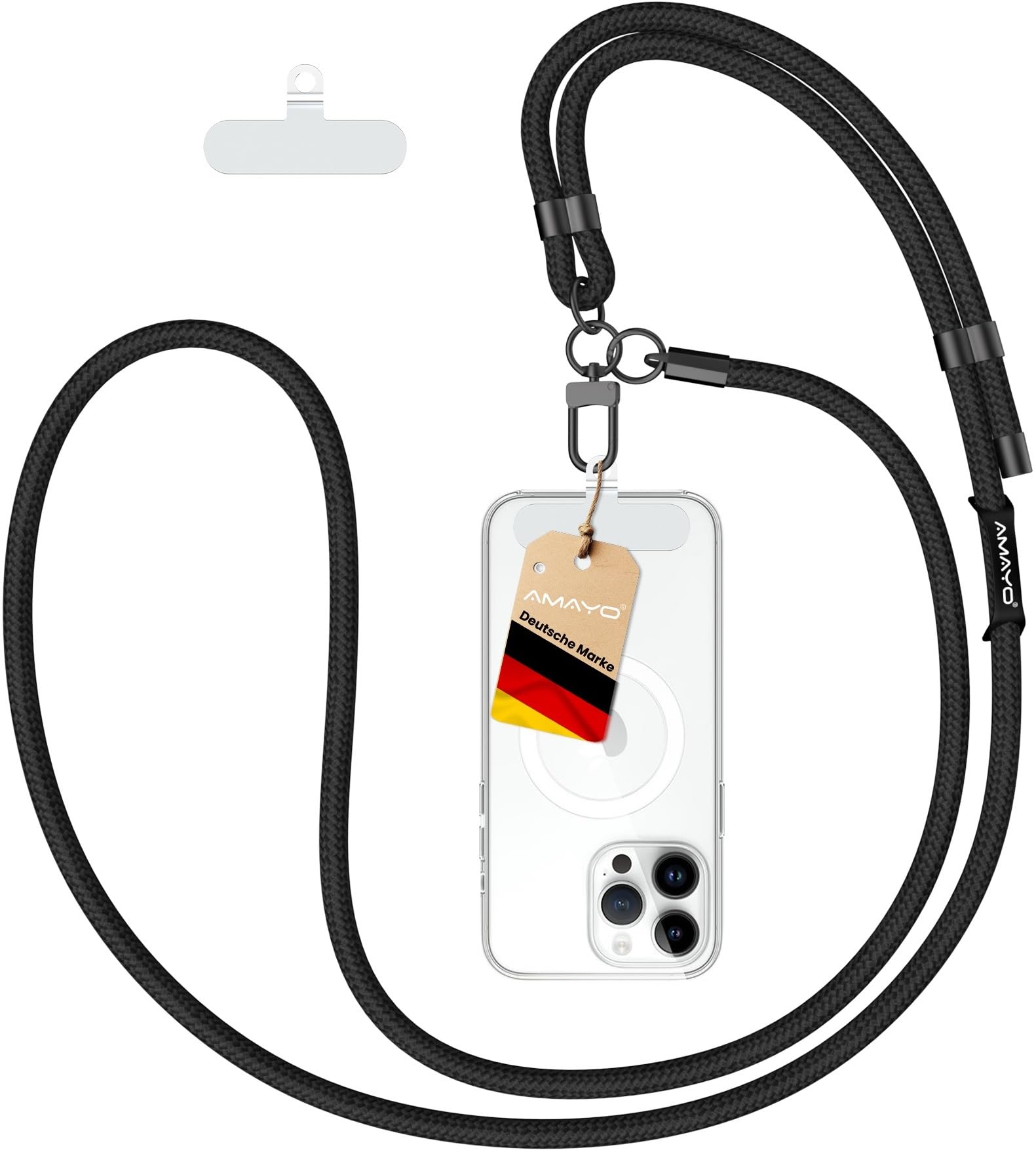 Schwarz Handykette