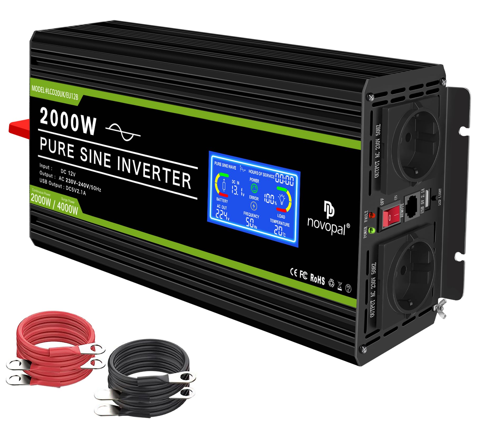 LCD 2000W 12V