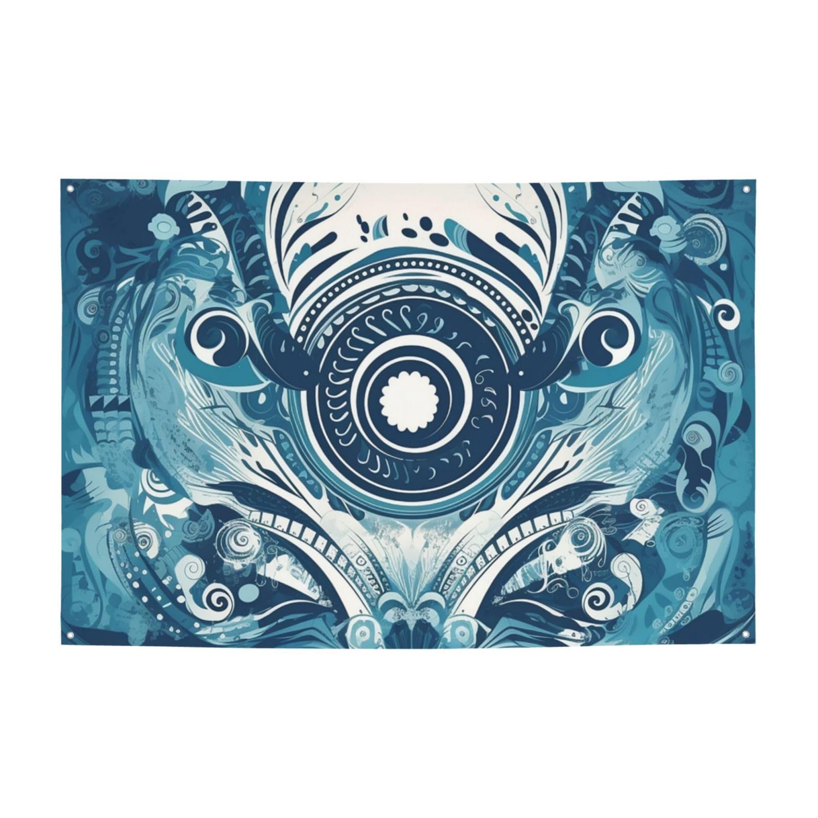 Blaue Tribal-Illustration